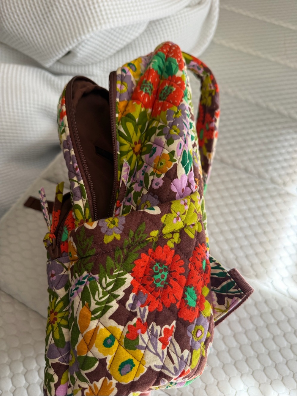 Vera Bradley Floral Quilted Backpack in Multicolor Bloom - Picture 7 of 8